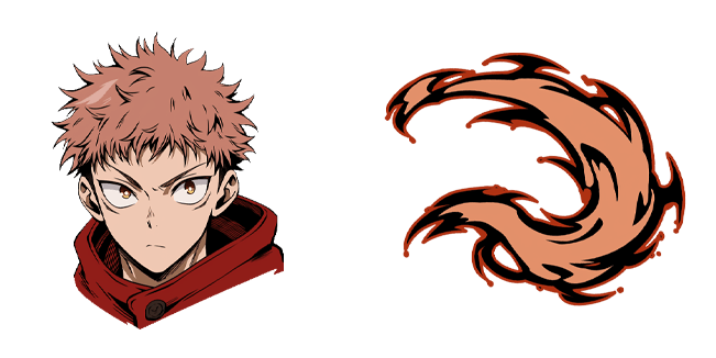 jujutsu kaisen yuji itadori cursed energy slash custom cursor