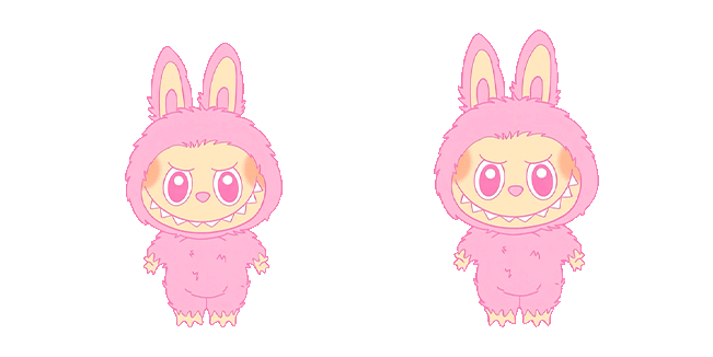 jumping labubu animated custom cursor