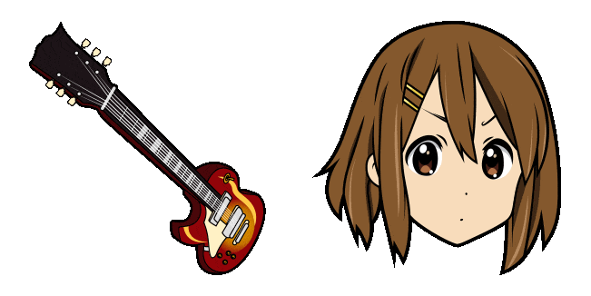 k on yui hirasawa guitar animated custom cursor