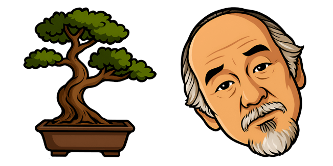 karate kid bonsai tree & mr miyagi custom cursor