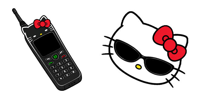 kawaii hello kitty shades brick phone custom cursor