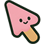 Kawaii Pink Ice Cream