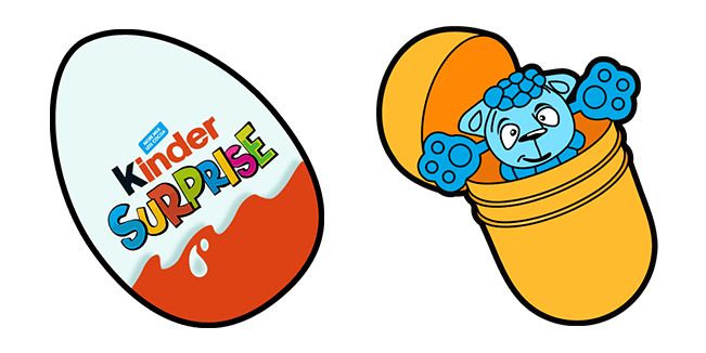 kinder surprise egg with toy custom cursor
