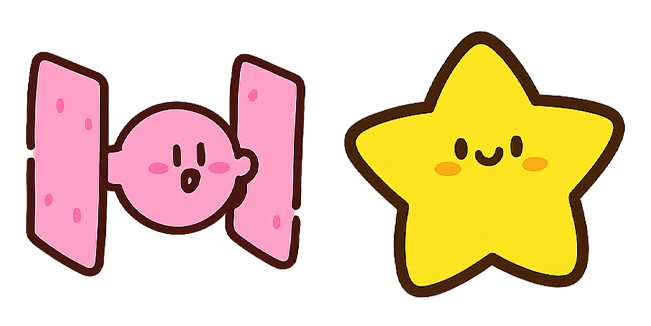 kirby x star wars tie fighter ship custom cursor