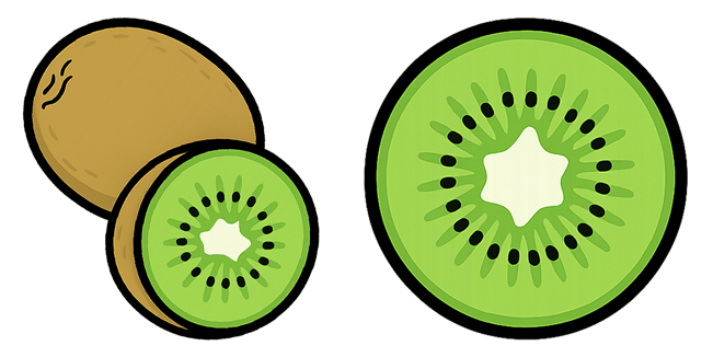 kiwi fruit custom cursor