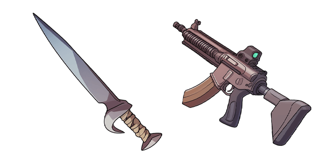 Knife & Machine Gun Cursor - Sweezy Custom Cursors