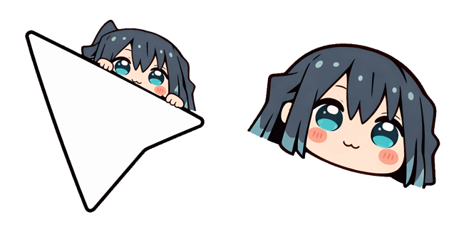 kny muichiro tokito chibi arrow custom cursor