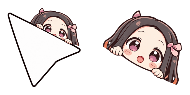 kny nezuko kamado chibi arrow custom cursor