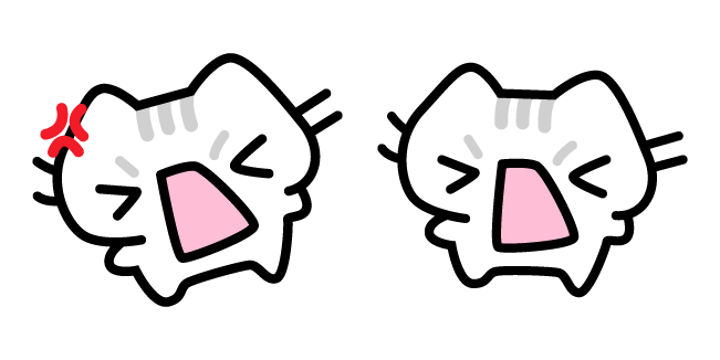 Korean Reaction Sad Cat Meme Animated Cursor - Sweezy Cursors