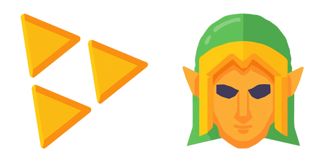 legend of zelda triforce link custom cursor