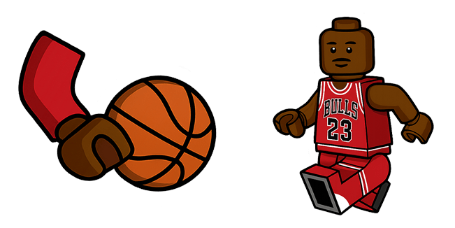 lego chicago bulls michael jordan custom cursor