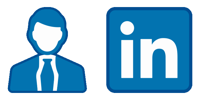 linkedIn logo icon custom cursor