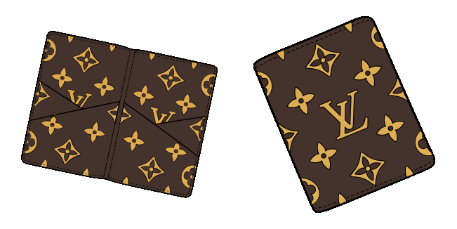 louis vuitton wallet monogram animated custom cursor