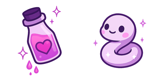 love potion cute snake custom cursor