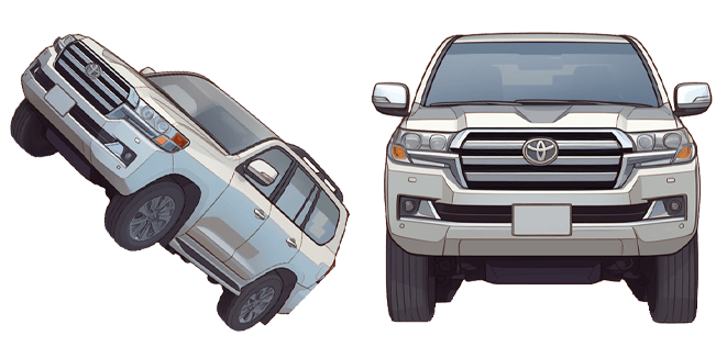 luxury modern toyota land cruiser custom cursor