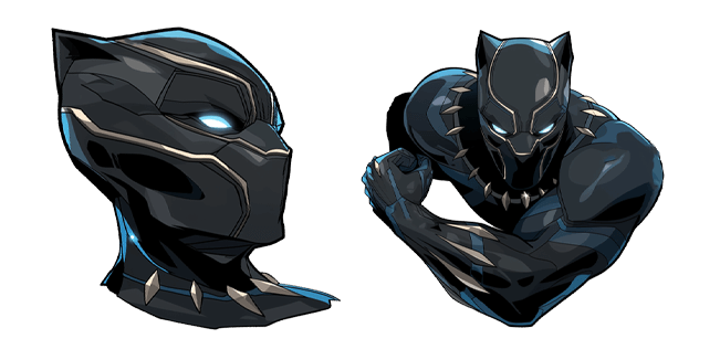 marvel awesome black panther pose custom cursor