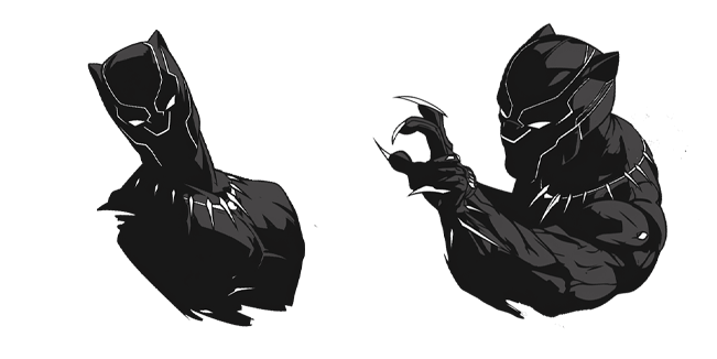 marvel black panther art sketch custom cursor