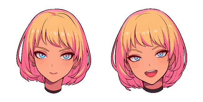 marvel gwenpool face animated custom cursor