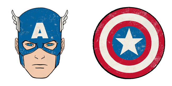 marvel retro captain america shield custom cursor