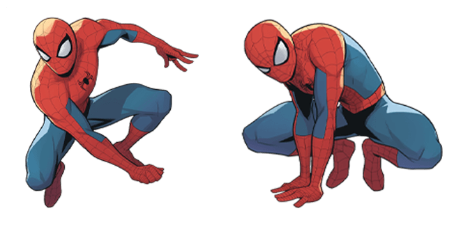 marvel spider man heroic pose custom cursor