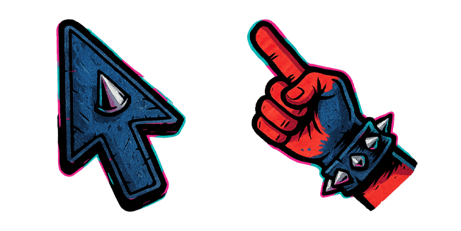marvel spider punk arrow & hand custom cursor
