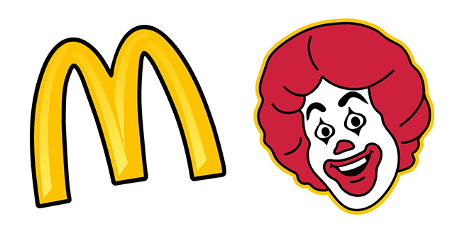 mcdonald ronald logo custom cursor