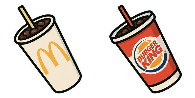 mcdonals & burger king cola custom cursor