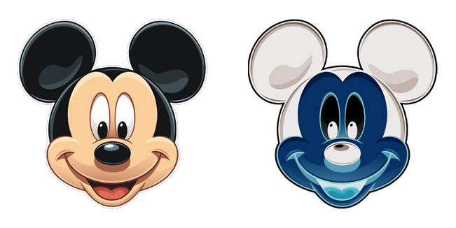 mickey mouse negative custom cursor