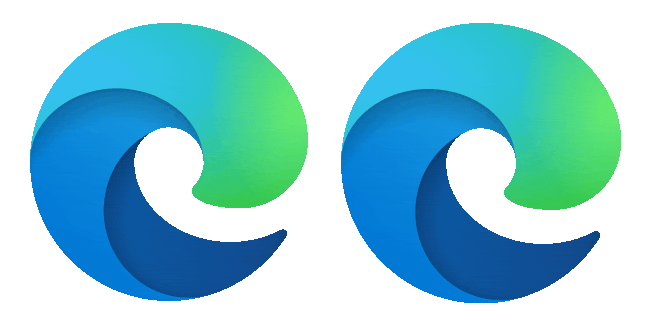 microsoft edge logo animated custom cursor