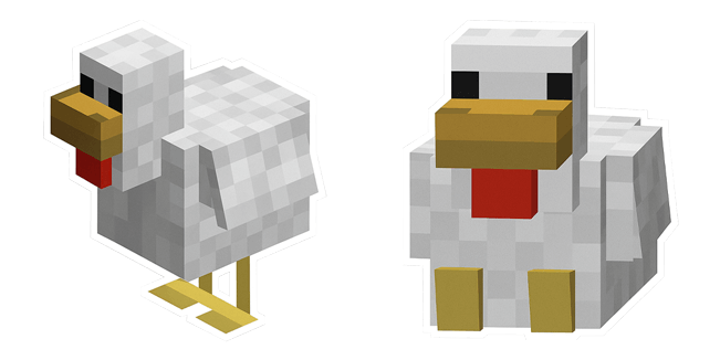 minecraft chicken custom cursor