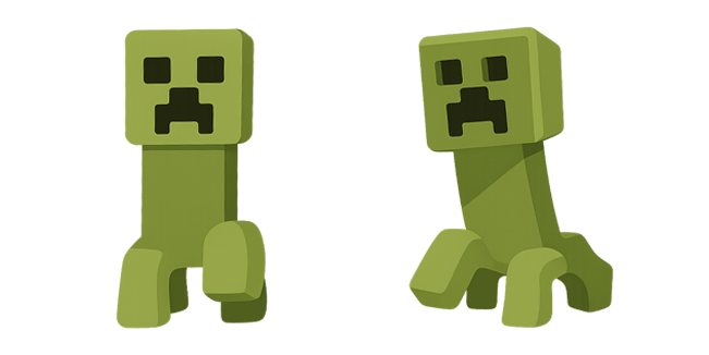 minecraft creeper custom cursor