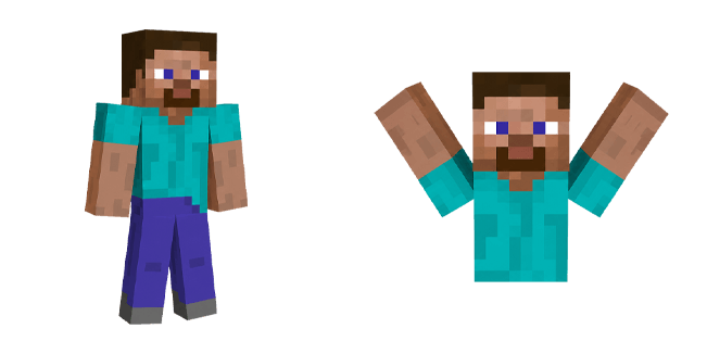minecraft steve raising hands custom cursor