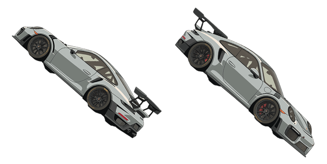 modern porsche 911 turbo s custom cursor