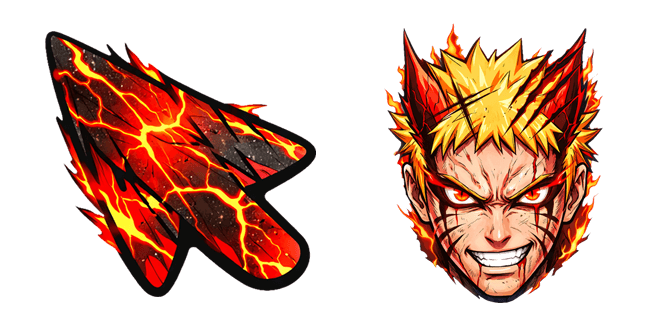 naruto uzumaki baryon mode custom cursor