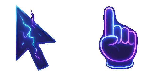 neon energy animated custom cursor