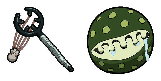 one piece usopps slingshot pop green animated custom cursor