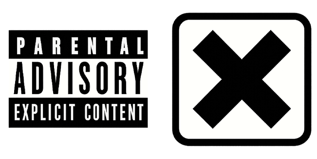 parental advisory explıcıt content sign custom cursor