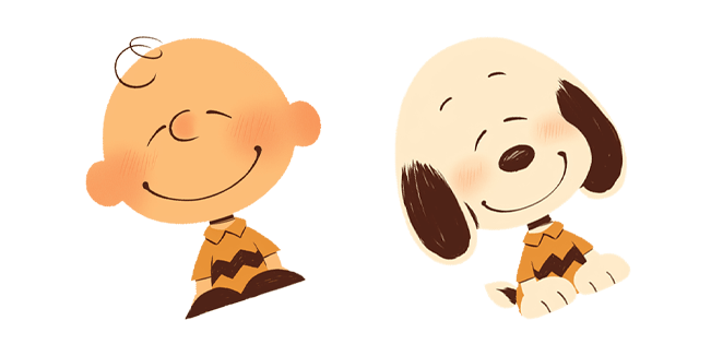peanuts cute charlie brown & snoopy custom cursor