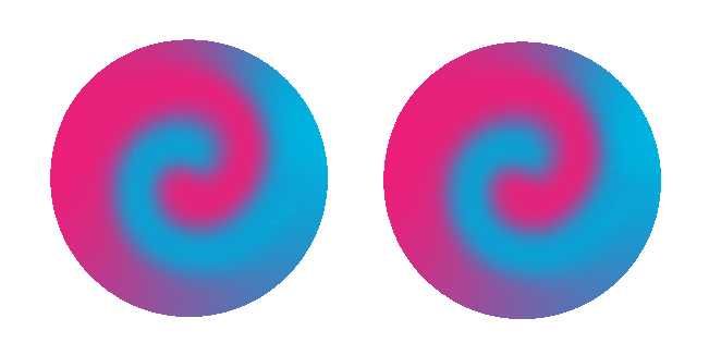 pink blue aura swirl animated custom cursor