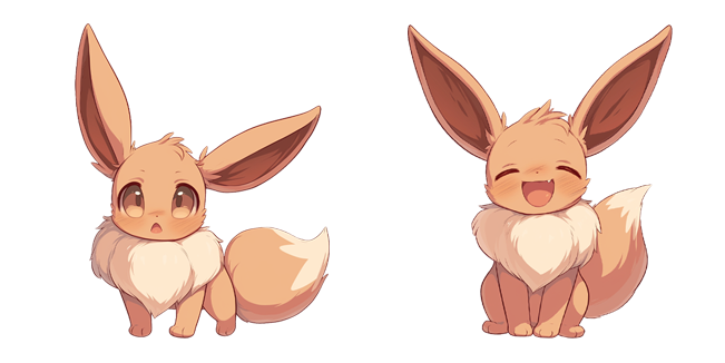 Pokemon Adorable Eevee Cursor - Sweezy Custom Cursors