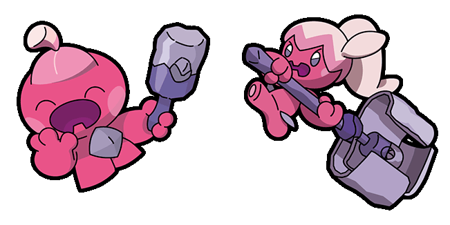 pokemon horizons tinkatink and tinkatuff animated custom cursor