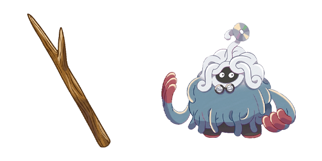 pokemon pokopia professor tangrowth & stick custom cursor