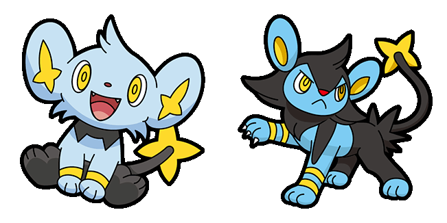 pokemon shinx & luxio animated custom cursor.gif