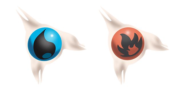 pokemon water fire energy cards custom cursor