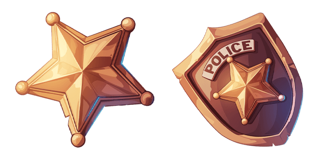 police officer badge custom cursor