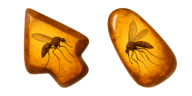 prehistoric mosquito amber custom cursor
