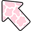 Preppy Cow Pattern Arrow & Smiley Face