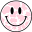 Preppy Cow Pattern Arrow & Smiley Face