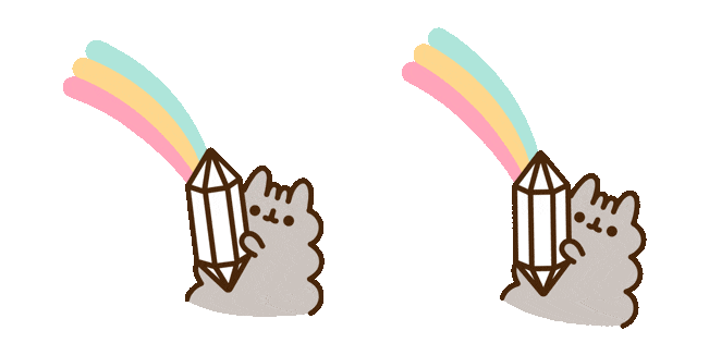 pusheen the cat stormy with crystal animated custom cursor