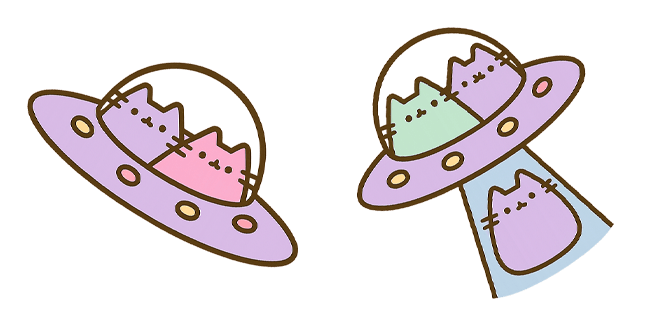 pusheen ufo custom cursor